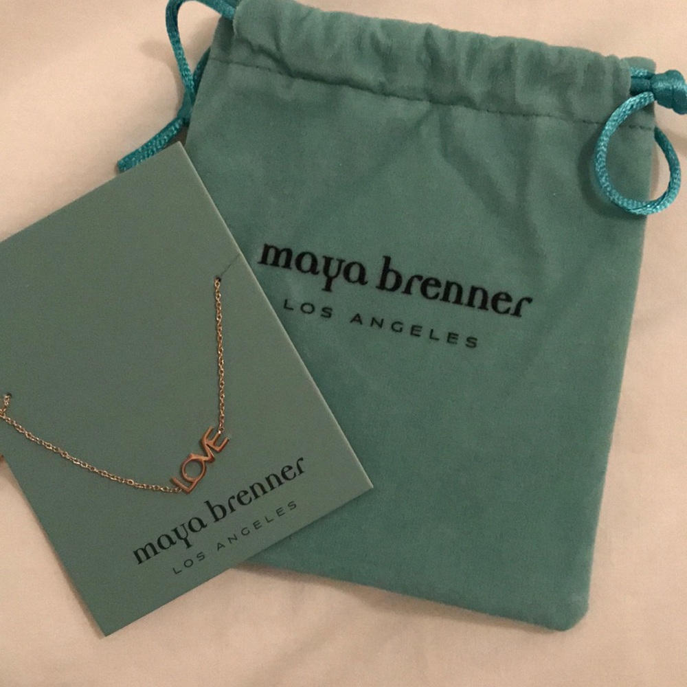 Maya Brenner “Love” necklace